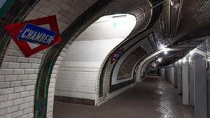 La antigua estación de Metro de Chamberí.