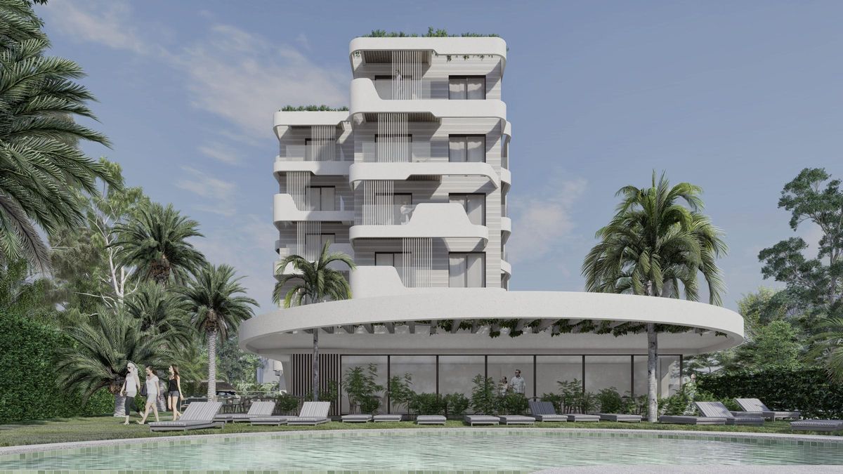 Complejo de hotel-apartamento que Intelier impulsa en Benicàssim, en el espacio que anteriormente ocupaba el hotel Azor.