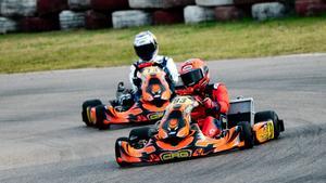 Marc y Àlex, en sus karts