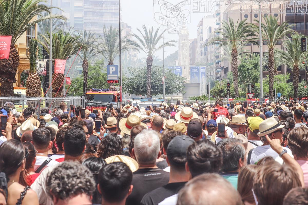 Segundo día de mascletá, pirotecnia Reyes Martí