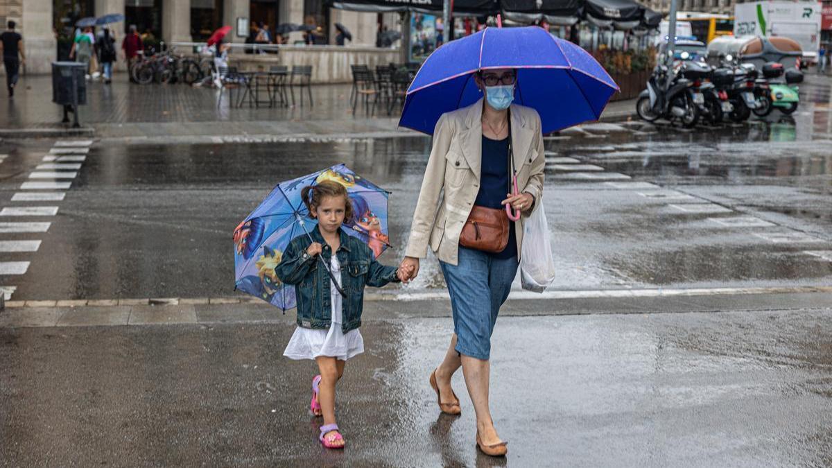 Lluvias en Barcelona