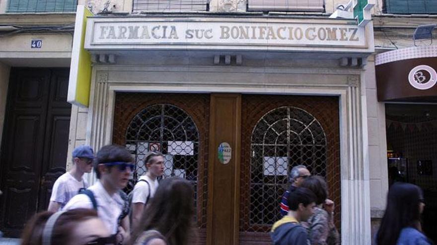 Antigua farmacia de don Bonifacio Gómez, en la calle San Juan.