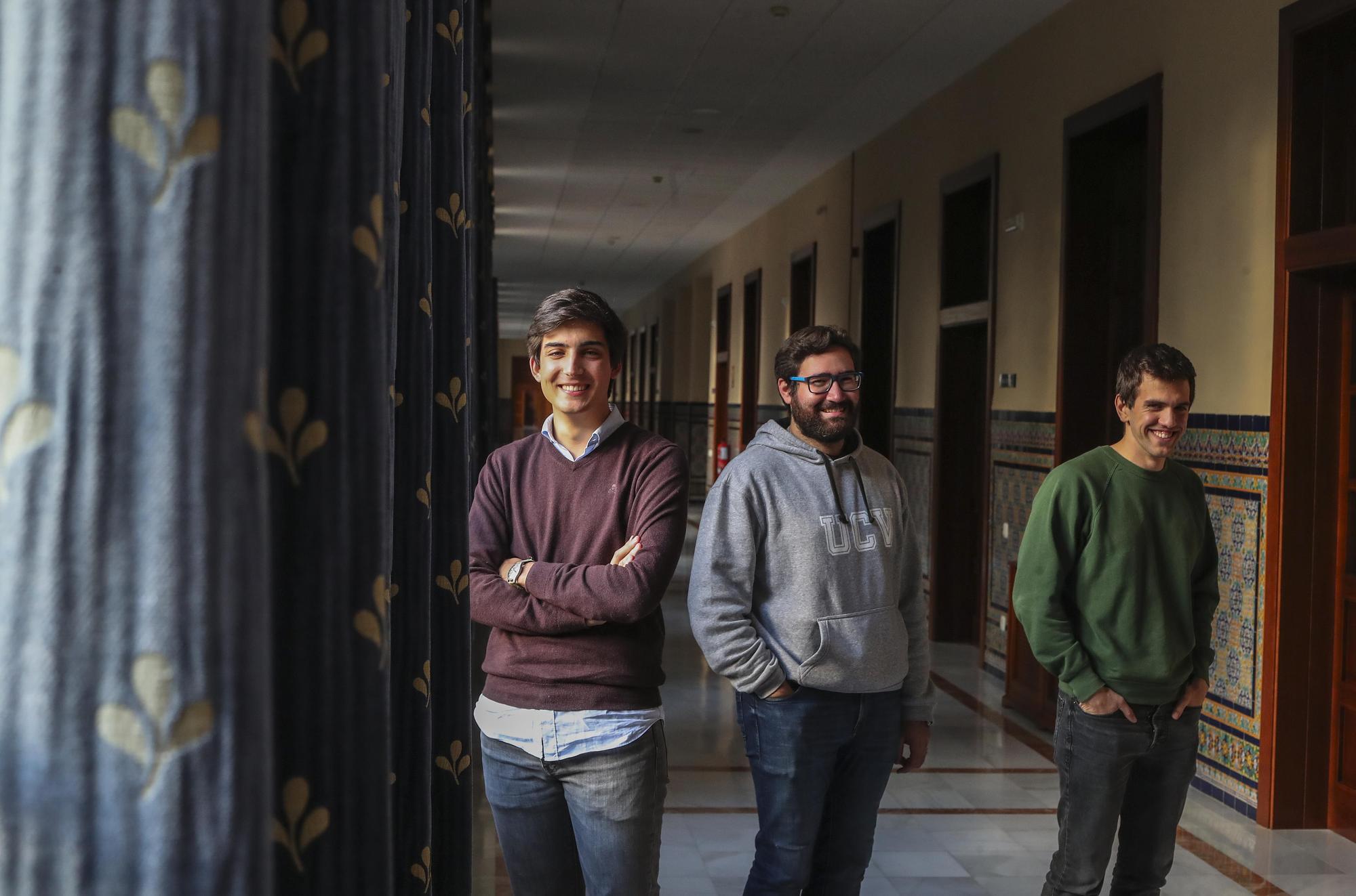 Luis González, Bruno Jiménez y David Rojas, tres seminaristas valencianos