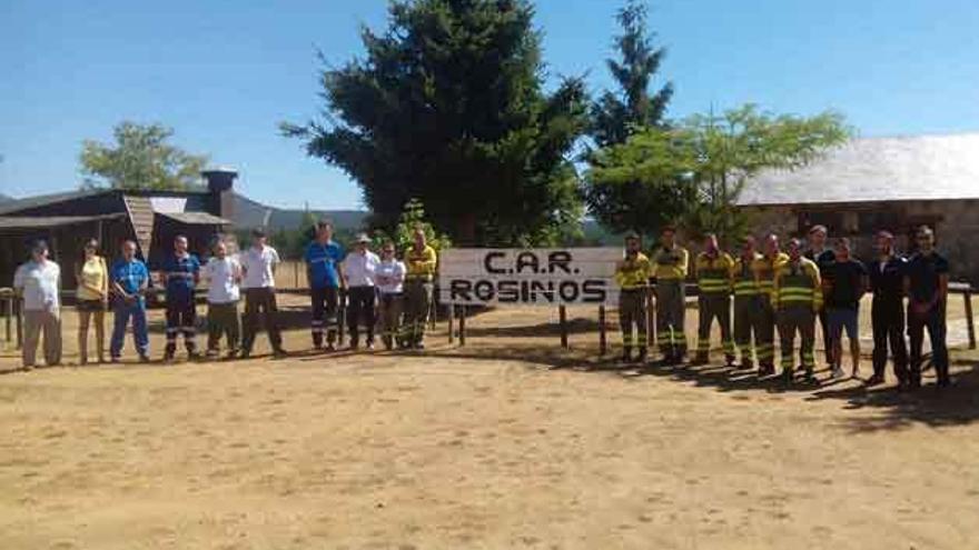 Minuto de silencio en la Base Aérea de Rosinos