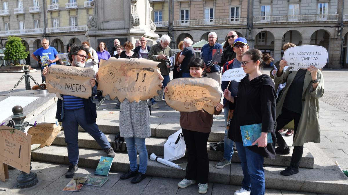 Cómics y pancartas para reivindicar un Viñetas desde o Atlántico “como fue siempre”