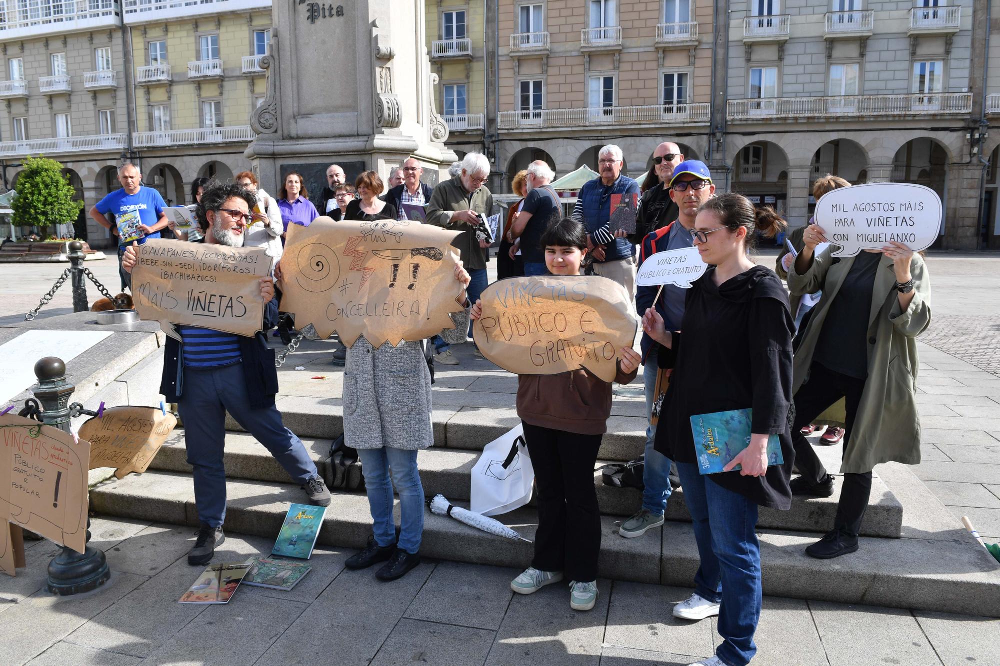 Cómics y pancartas para reivindicar un Viñetas desde o Atlántico “como fue siempre”