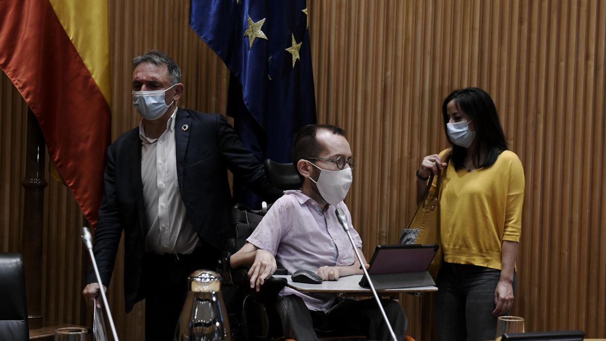 Pablo Echenique, in Congress. Pablo Echenique, in Congress.