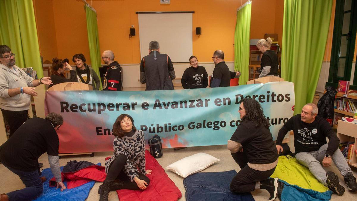 Encierro en el colegio Concepción Arenal de A Coruña: "El profesorado está harto"