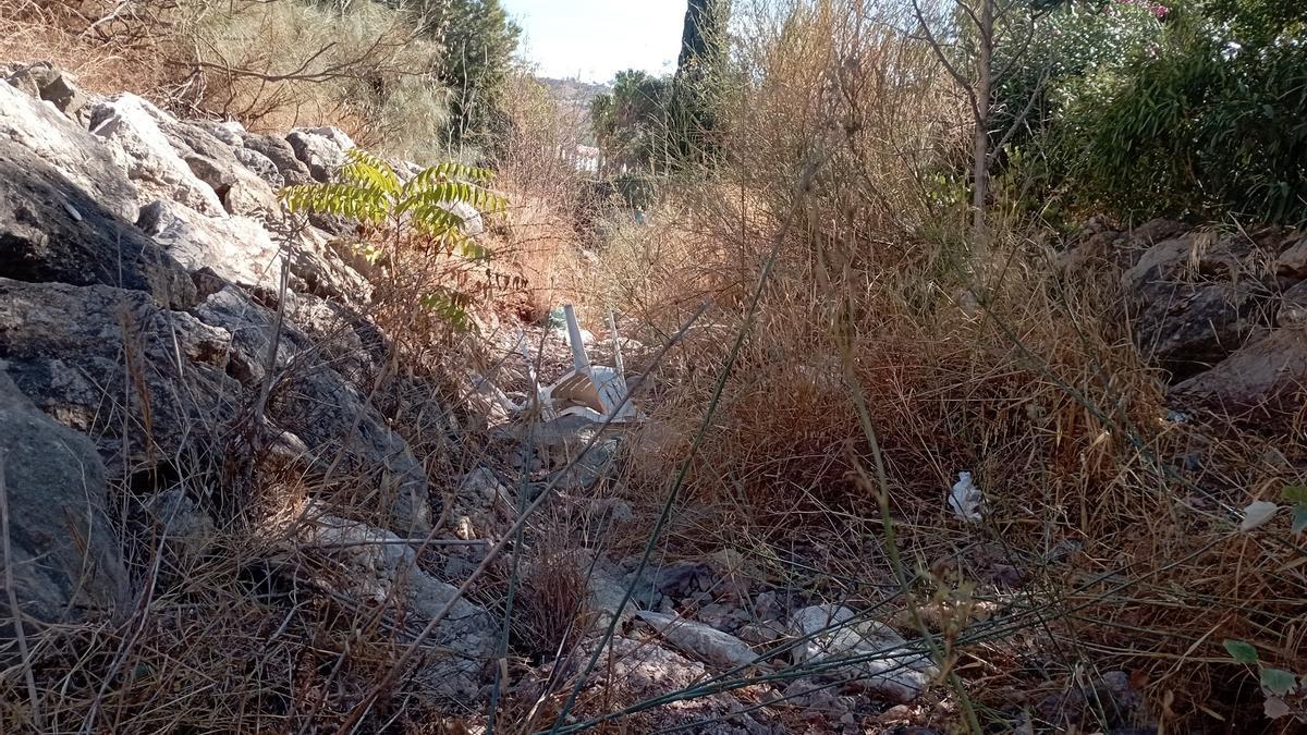 Cauce del arroyo Mendelín, esta semana.