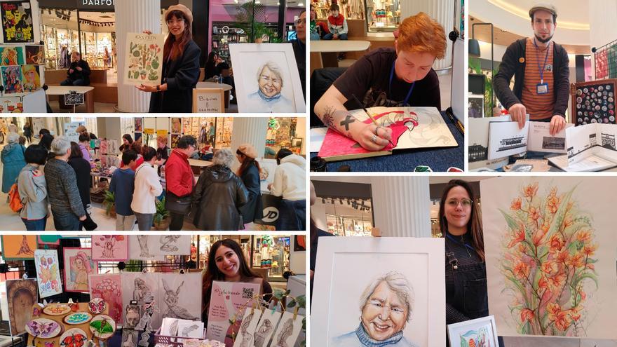 Mona, el nuevo mercadillo de arte en Vigo, pinta sus primeras pinceladas