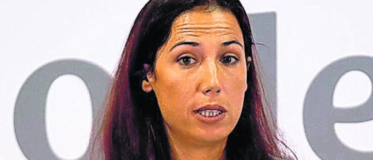 Patricia Hernández, ayer tras el Consejo de Gobierno.