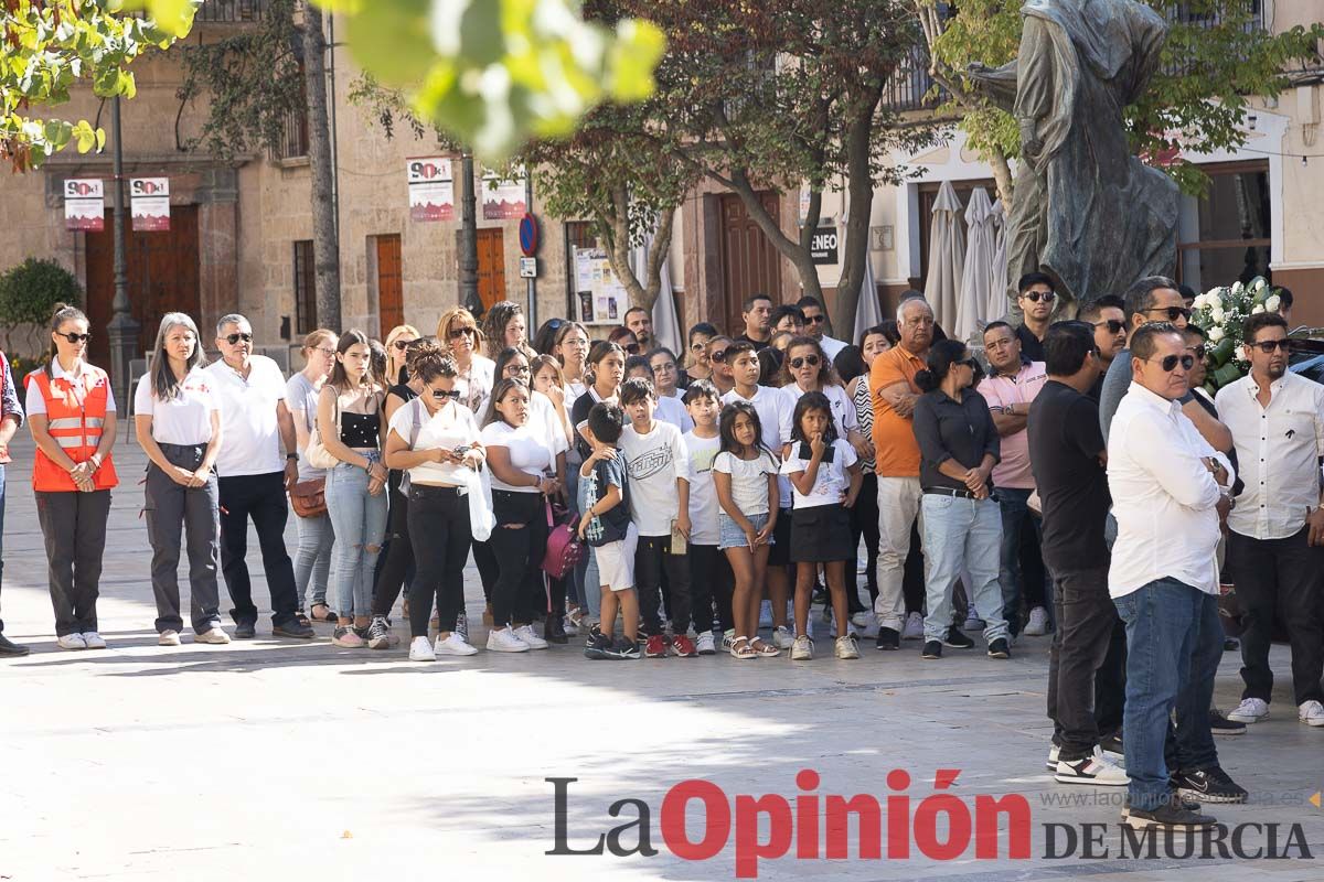 Imágenes del funeral en Caravaca de algunas de las víctimas del incendio en las discotecas de Murcia