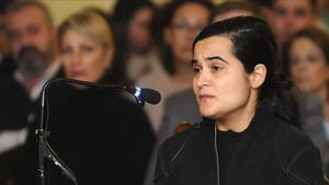 Triana Martínez declara en el juicio por el asesinato de Isabel Carrasco, este miércoles.
