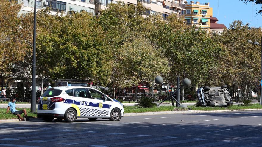 Los puntos negros de València: las zonas que más accidentes de tráfico concentran