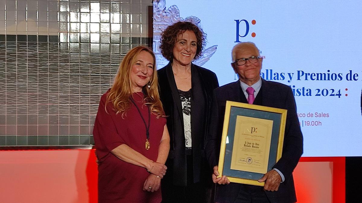 Juan de Dios Mellado fue reconocido por la Asociación de la Prensa de Málaga la pasada semana.