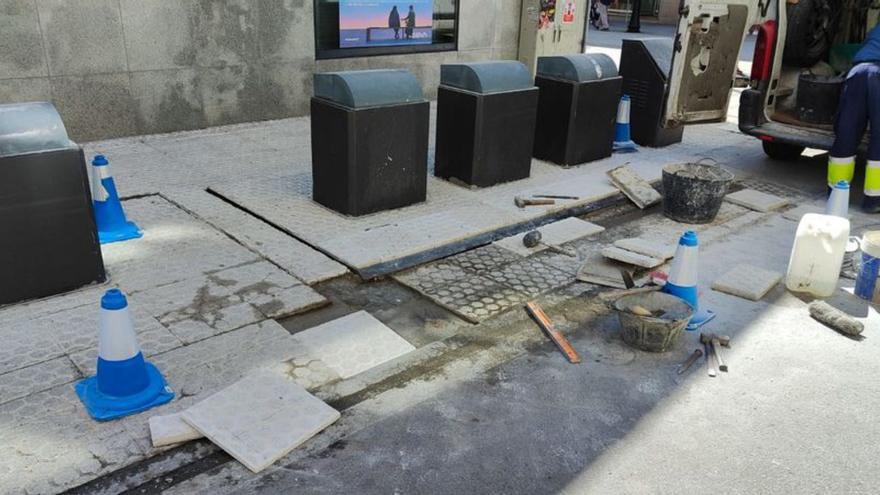 Los operarios reemplazaron las baldosas por unas nuevas. | S. P.