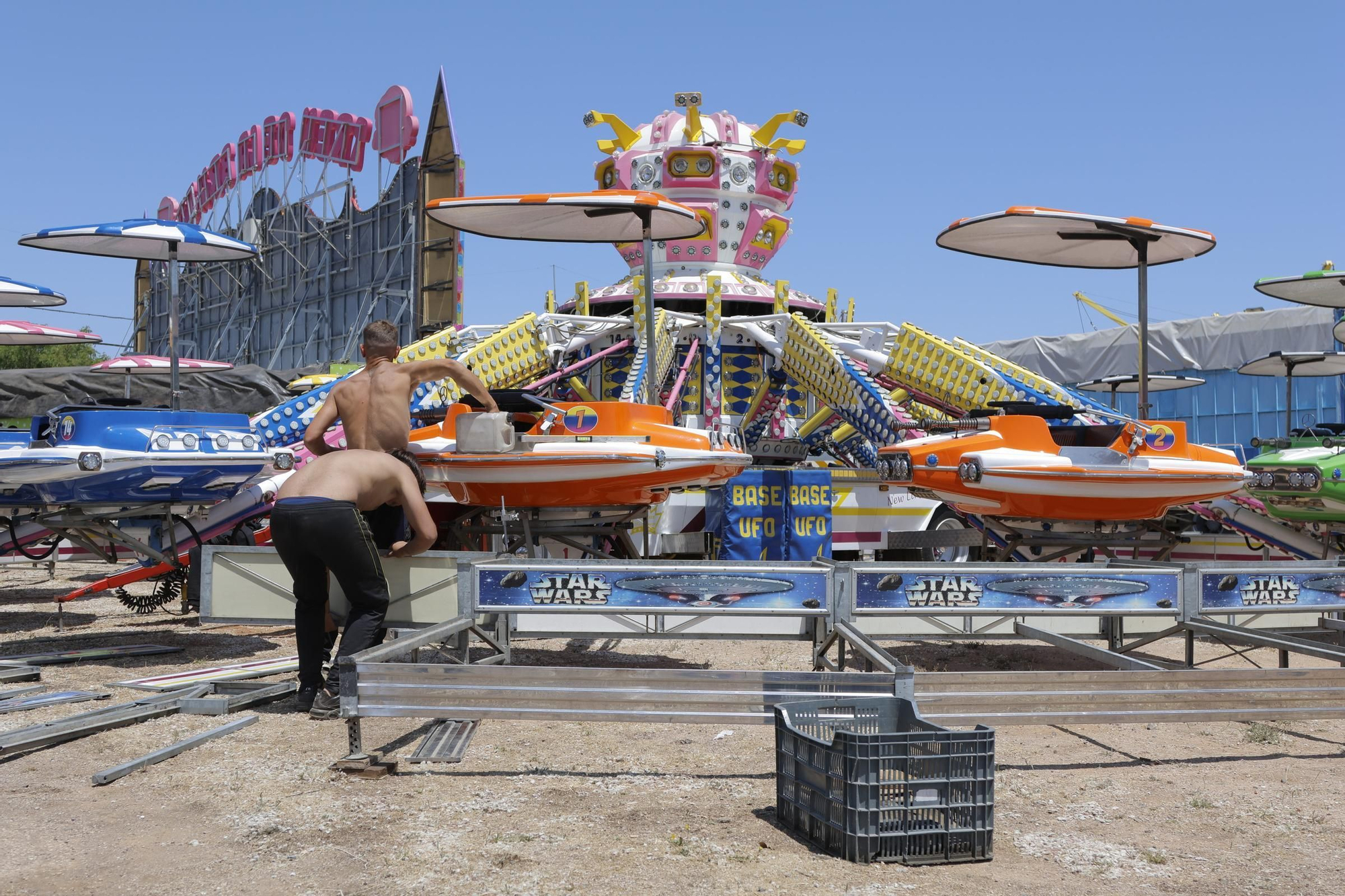 Los preparativos de la feria de Cáceres