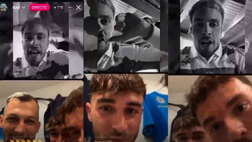 David Mella vive en la distancia y por Instagram la fiesta del vestuario del Deportivo en Cádiz