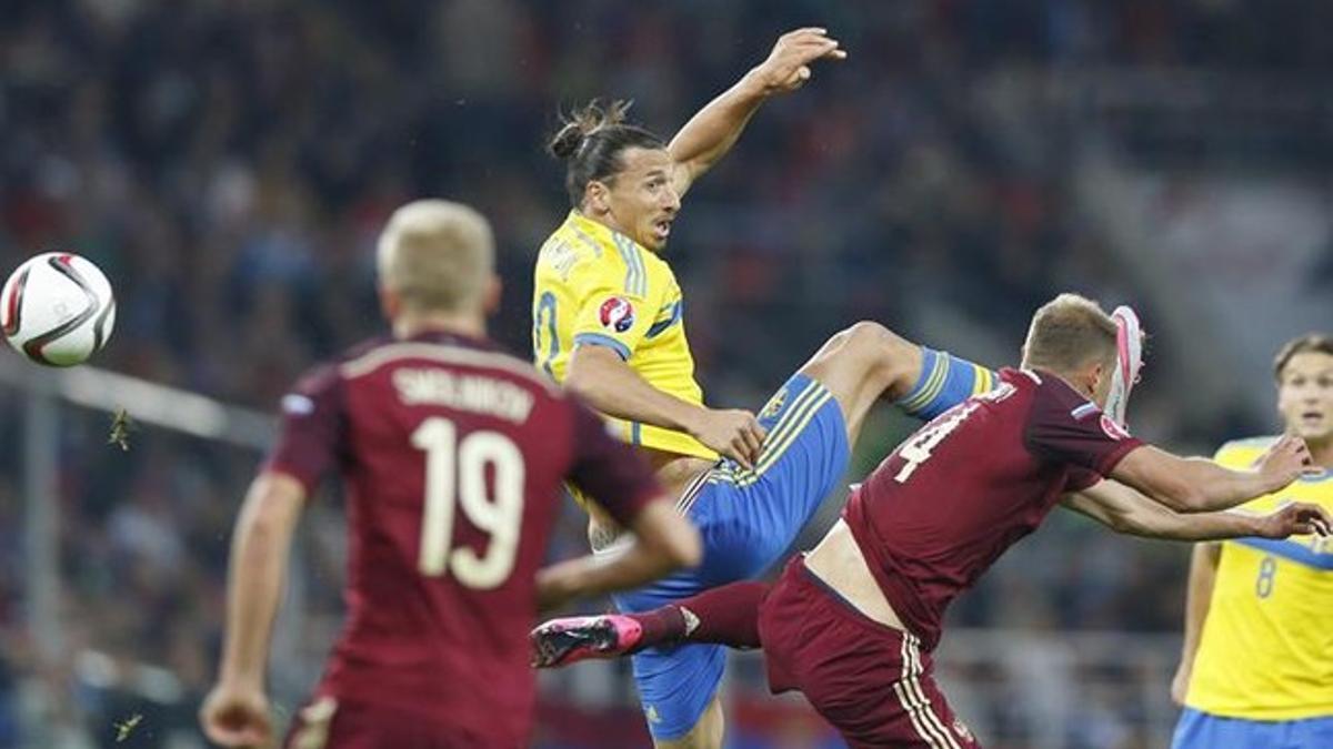 Ibrahimovic no pudo con Rusia