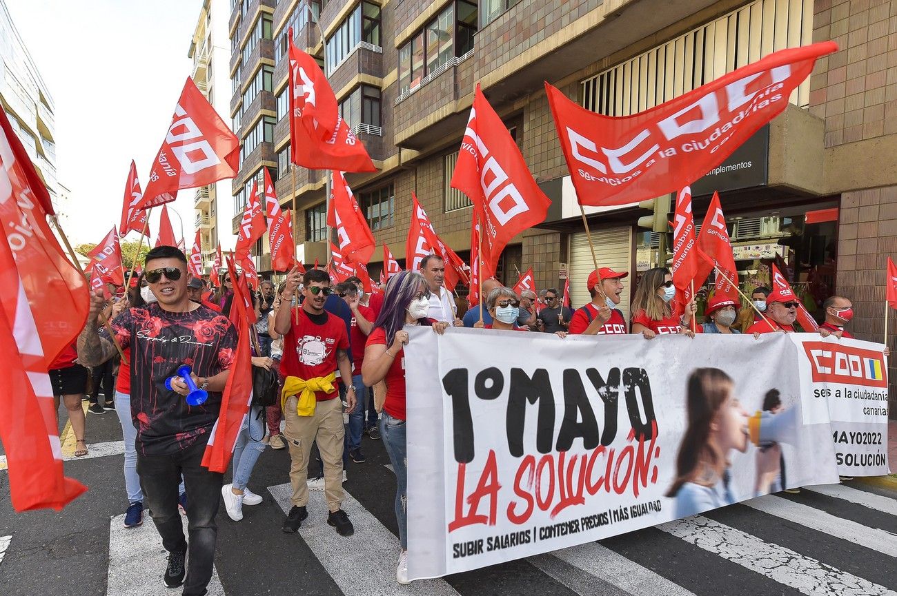 Manifestación del 1 de Mayo en Las Palmas de Gran Canaria (01/05/22)