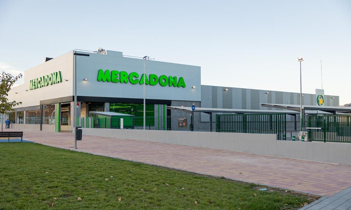 Aspecto del nuevo supermercado de Mercadona.