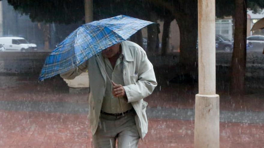 Las lluvias del frente frío se concentrarán mañana y el miércoles en Alicante