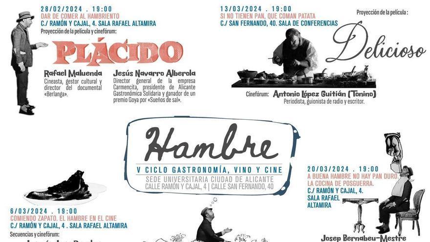 El hambre protagoniza el nuevo ciclo de cine y gastronomía de la UA