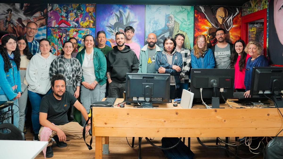 Alumnado de la primera promoción que obtendrá el Certificado de Ilustración en Galicia.