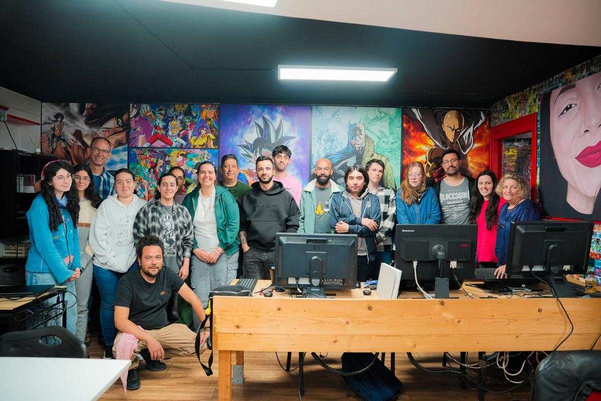 Alumnado de la primera promoción que obtendrá el Certificado de Ilustración en Galicia.