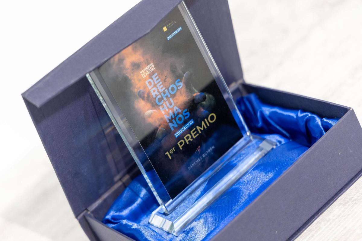 Trofeo de primer premio del concurso