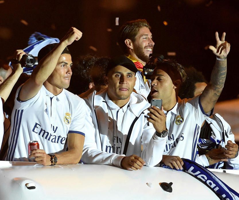 Fiesta del Real Madrid en Cibeles