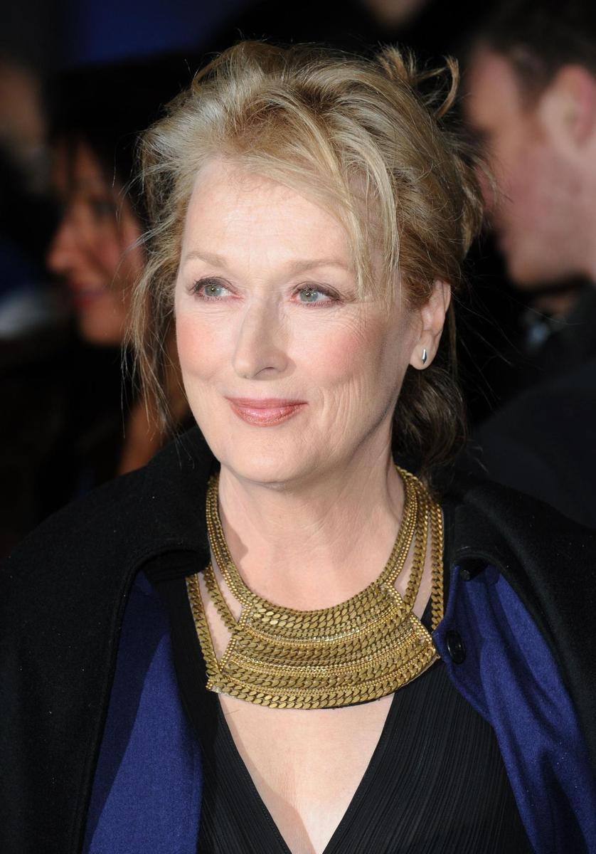 Meryl Streep con collar XXL