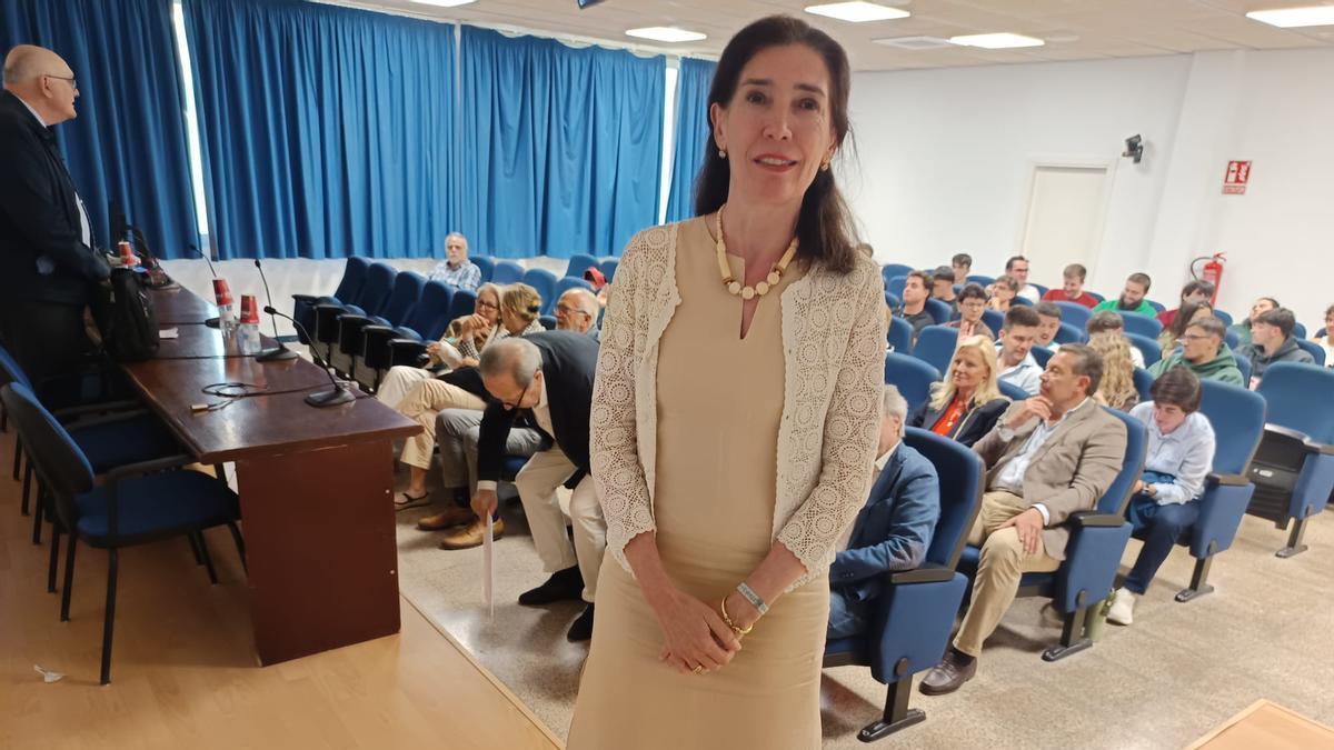 La historiadora Marta Pavón, ayer en la UIB