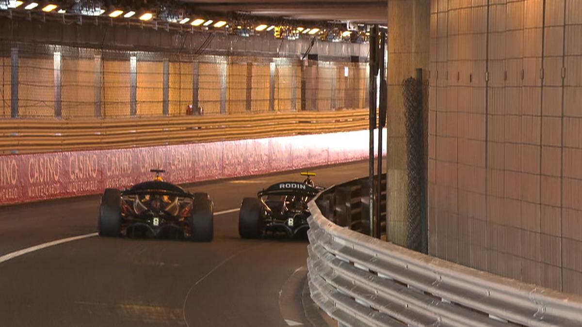 Hadjar ha esquivado a Miyata en el túnel de Mónaco