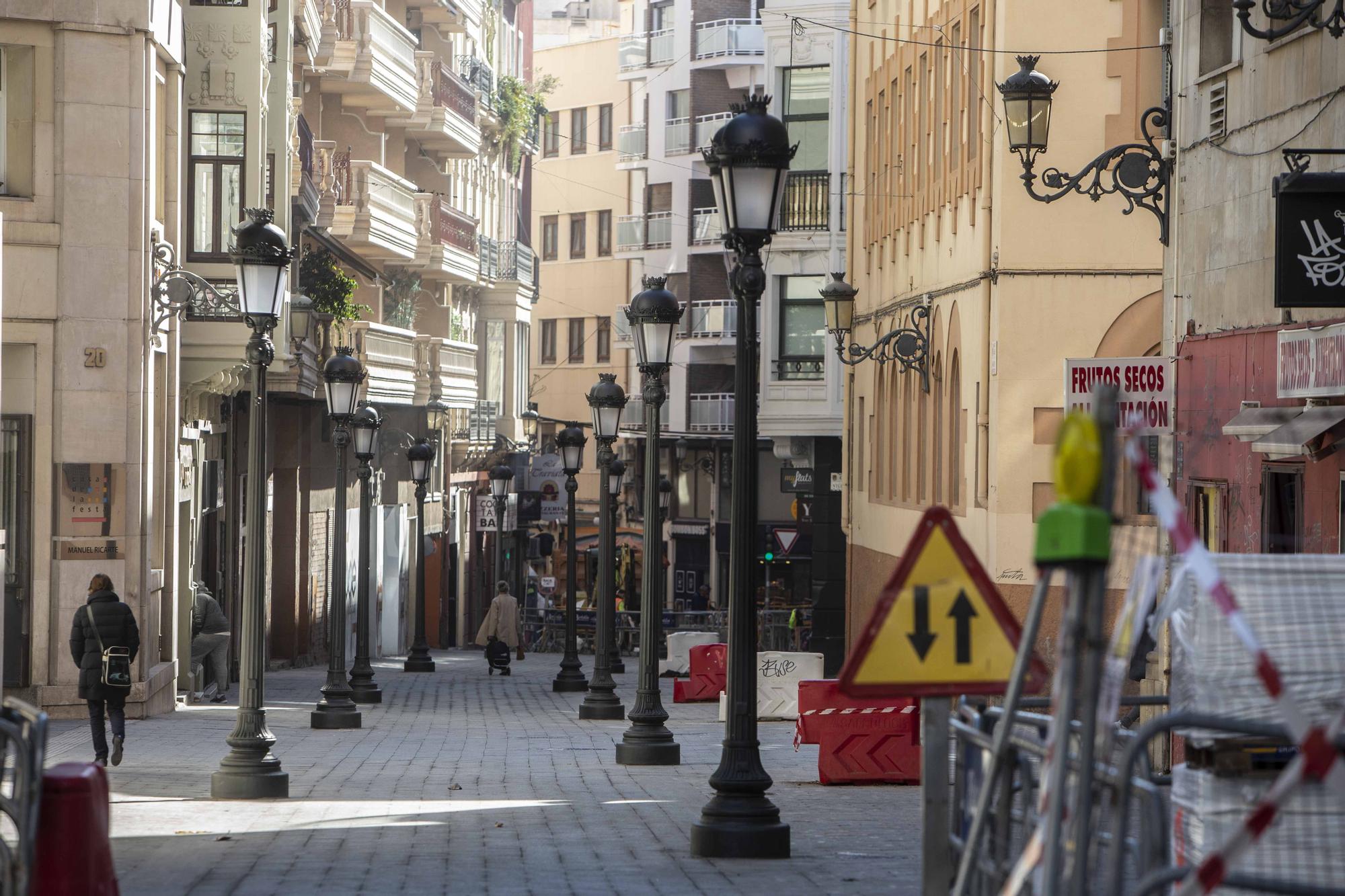 Así queda la calle Constitución tras su peatonalización