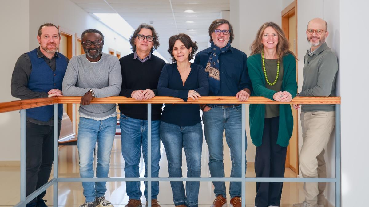 Los promotores del Observatorio, Abril, Balboa, Vecina, Capellà, Oliver, Milano y González.