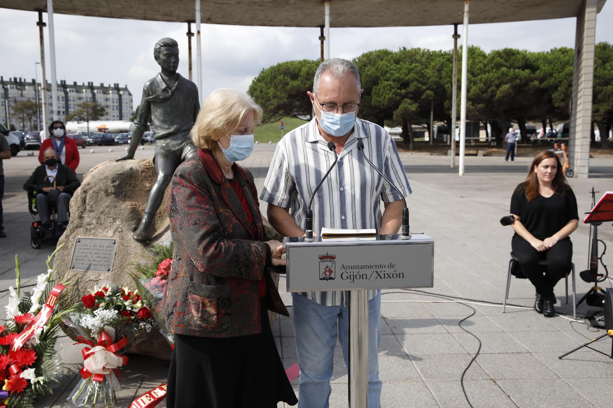 Homenaje a los niños y niñas de la guerra en El Arbeyal