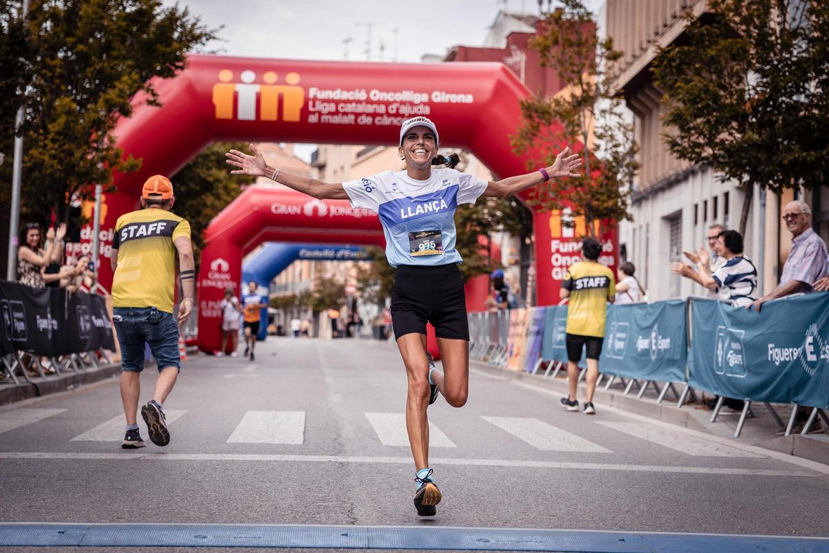 Cristina Silva, llançanenca que va fer el millor temps femení individual de la primera edició.
