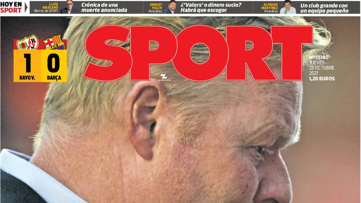 Esta es la portada de SPORT