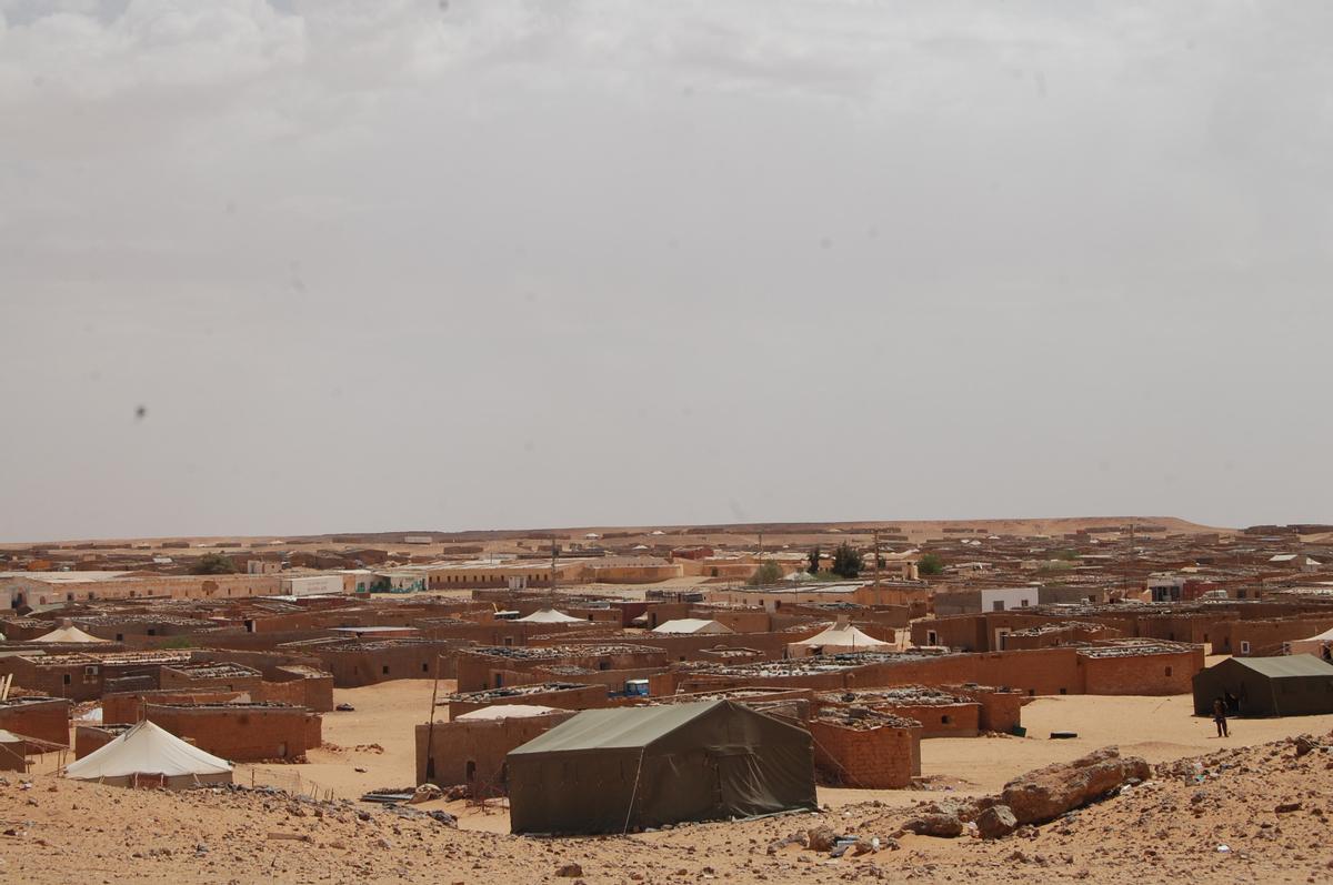 Una panorámica de uno de los campamentos saharauis