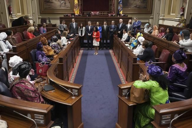 16/05/2016.Inauguración del I Encuentro de Parlamentarias Canarias-África.Hanna Birna.Catherine Samba-Panza.Carolina Darias.Maria Teresa Fernandez de la Vega.Barbara Hendricks.Santa Cruz de Tenerife