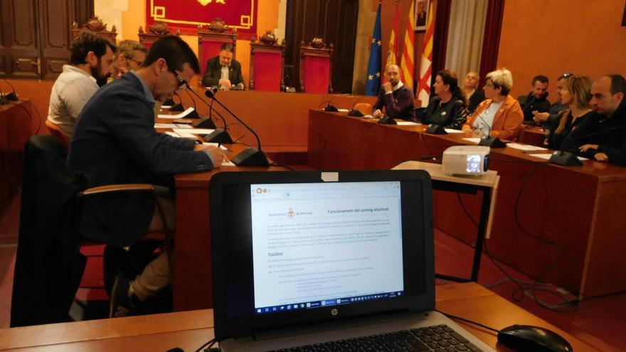 Ple de tria de meses electorals a Manresa en un ple del 2019