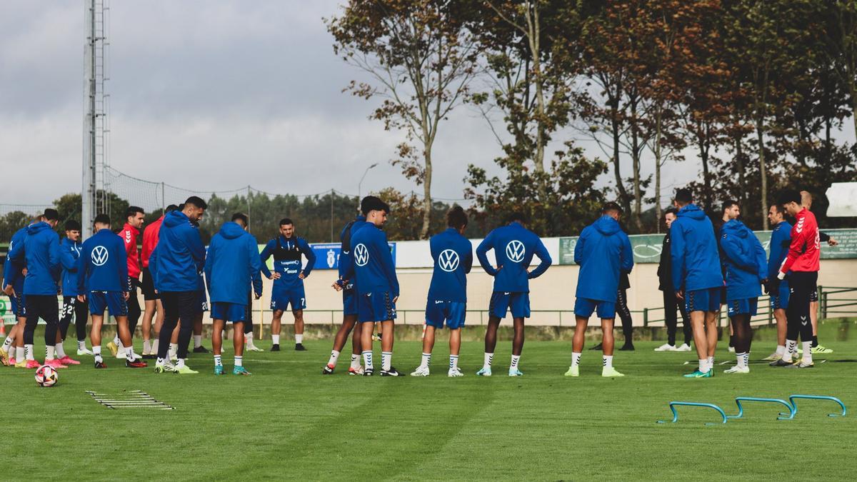 Entrenamiento de ayer del CD Tenerife.