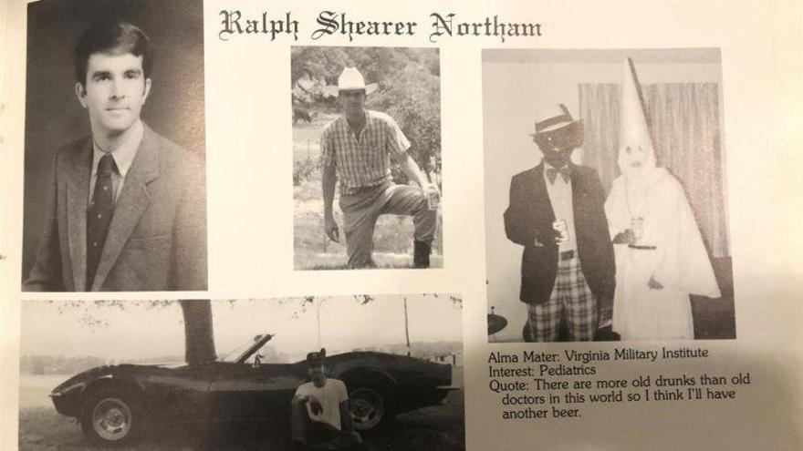 Una foto racista incrimina al gobernador de Virginia
