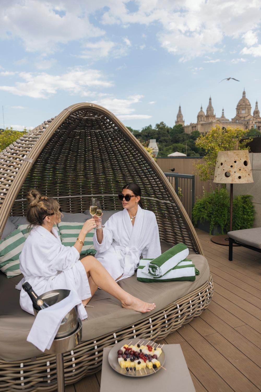 El rooftop del hotel.