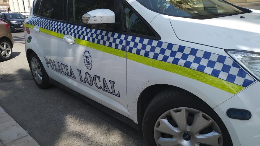 Un coche patrulla de la Policía Local de Málaga.