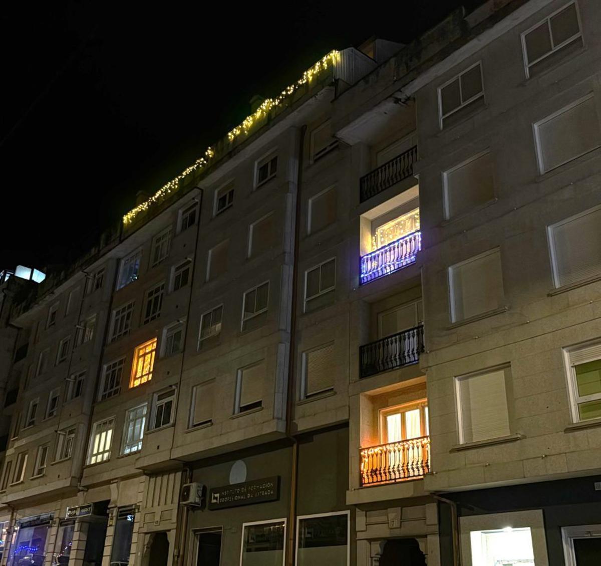 Fachada de un edificio de la Avenida de Santiago.