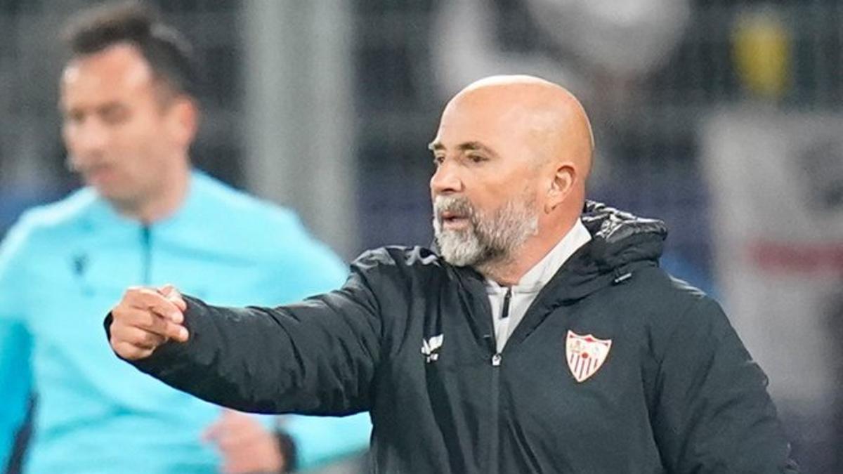 Jorge Sampaoli, durante el partido ante el Sevilla.