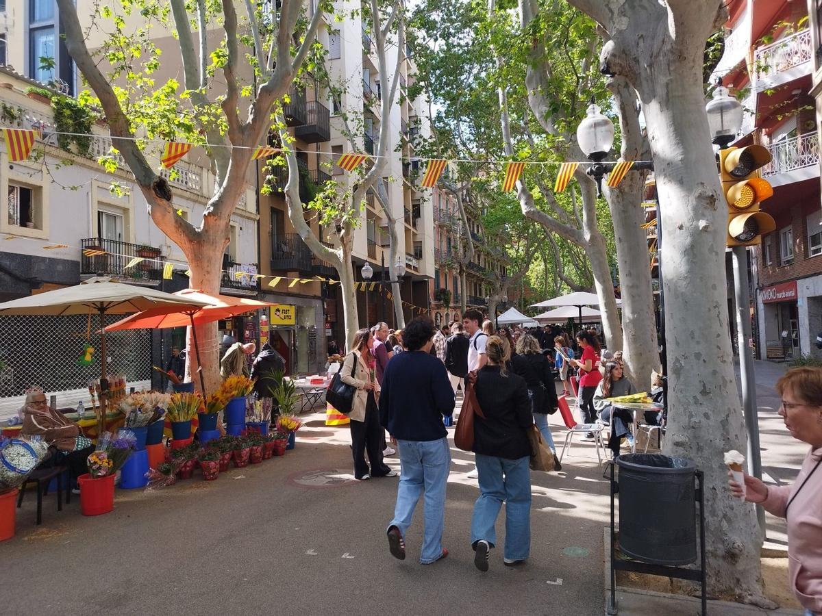La Rambla del Poblenou a primera hora de la tarde La Rambla del Poblenou a primera hora de la tarde