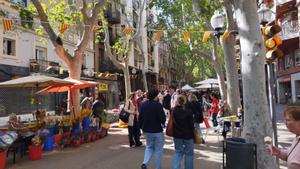 La Rambla del Poblenou a primera hora de la tarde
